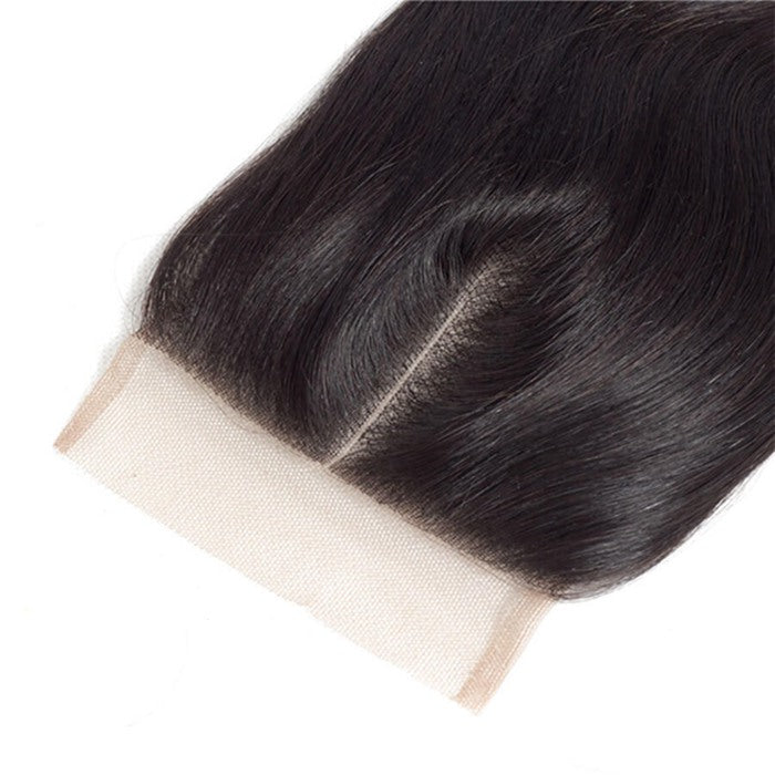 Body Wave Hair 4x4 Lace Closure Natural Color 100% Human Hair