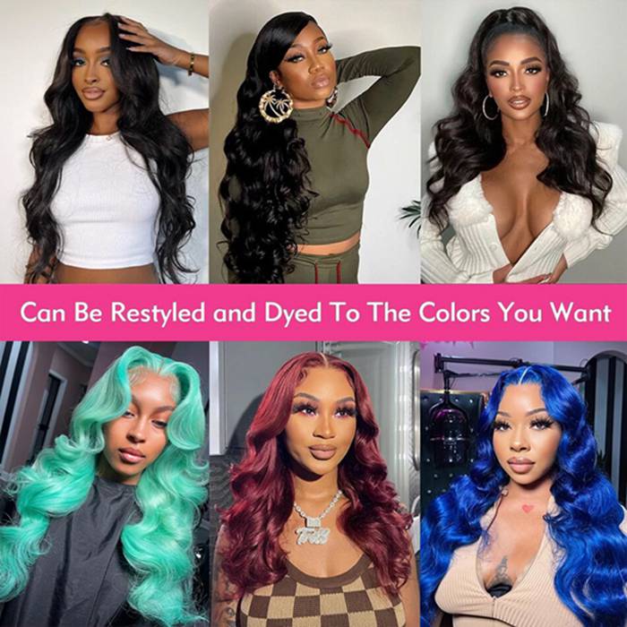 Body Wave Virgin Hair Weave 3 Bundles With 13x4 Lace Frontal
