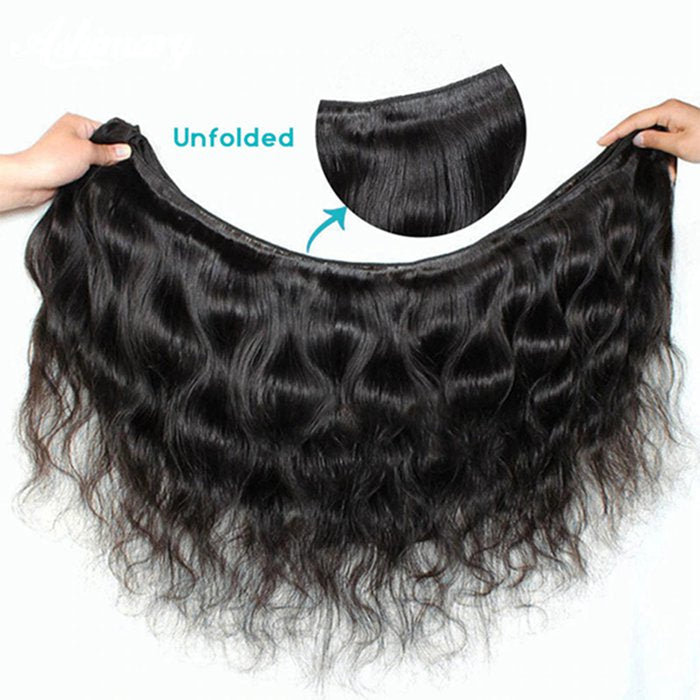 Body Wave Virgin Hair Weave 3 Bundles With 13x4 Lace Frontal