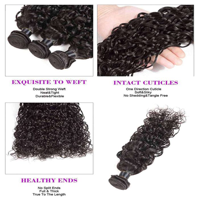 Bundle Sale Water Wave Bundles 100% Unprocessed Virgin Human Hair